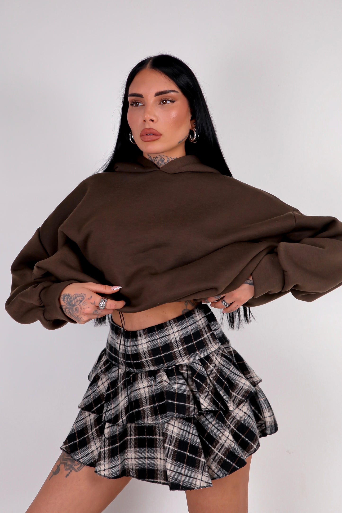 Panta Gonna Tartan Olivia