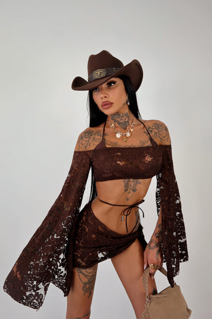 Set bikini Gilda - Marrone