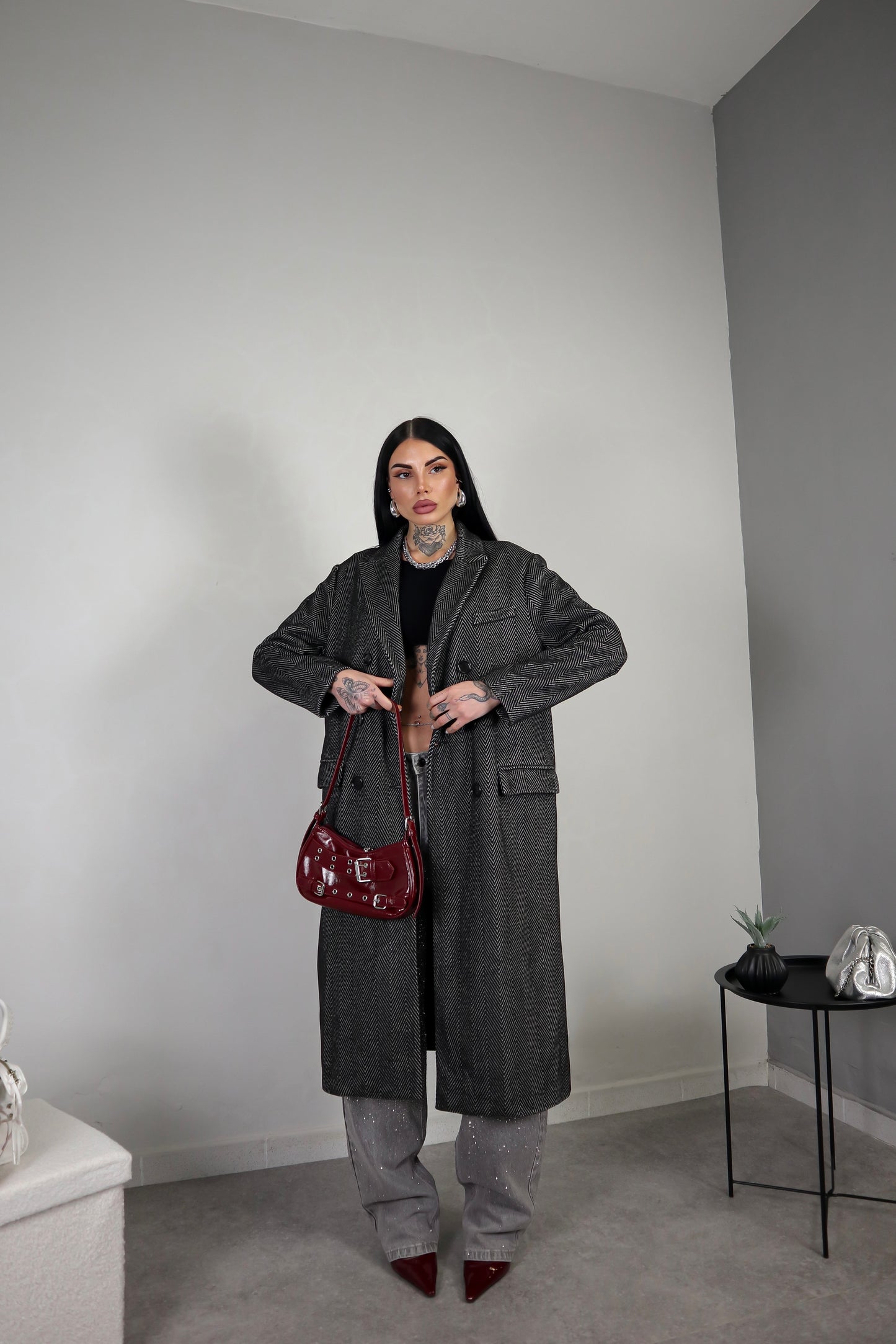 Cappotto Over Spigato