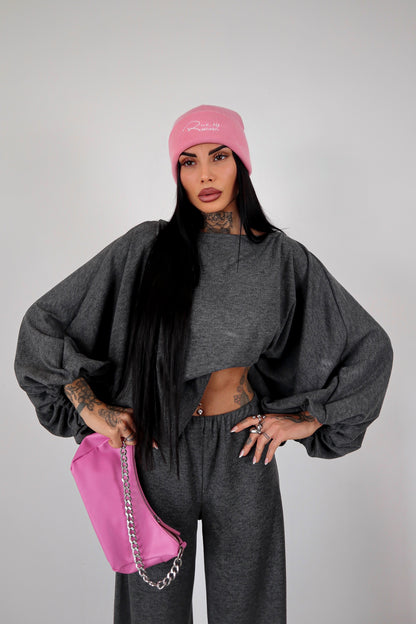 Completo in maglia Isadora - Grigio Piombo