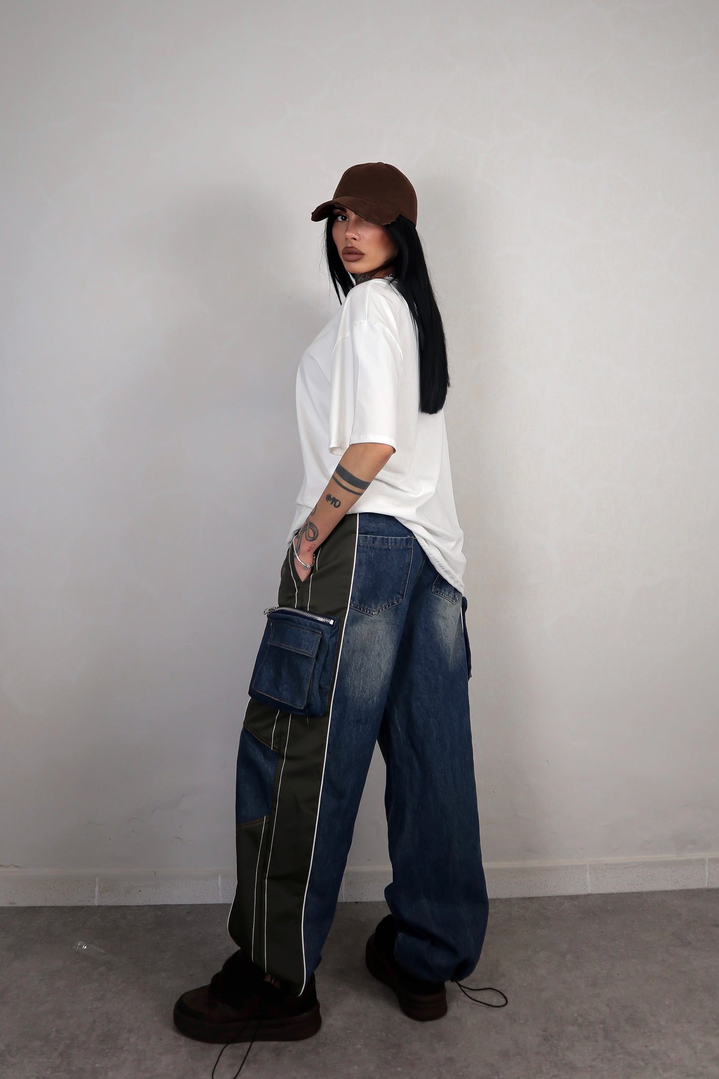 Pantalone Cargo Bicolor