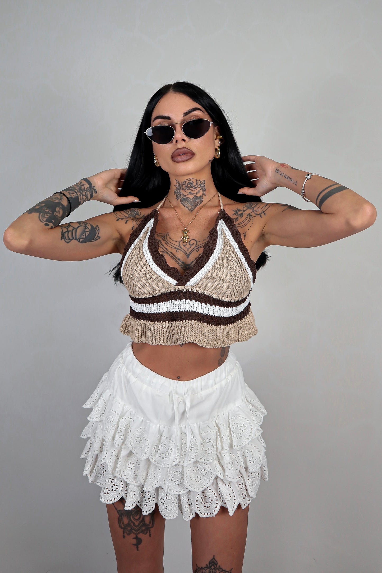 Top Crochet Selvy - Beige