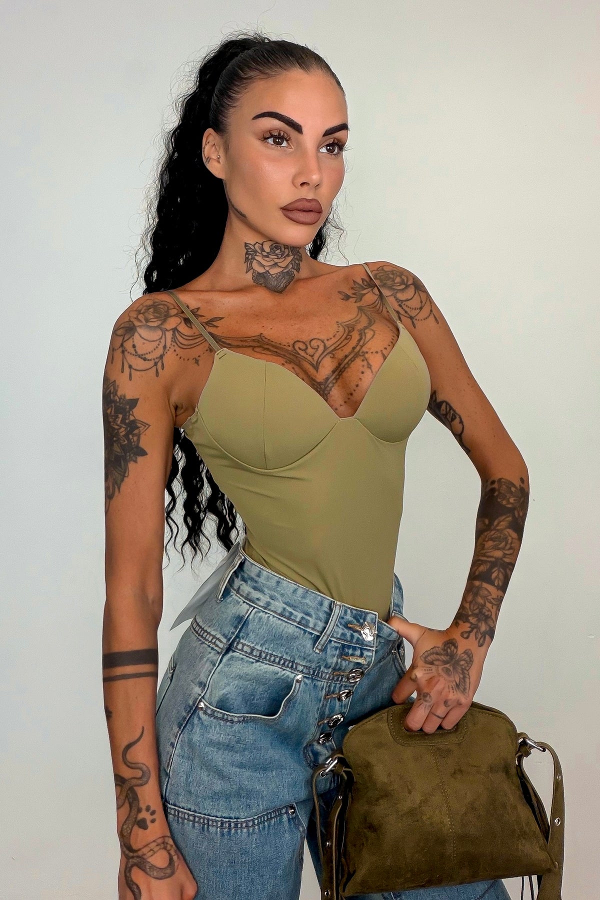 Body second SKIN - Verde militare