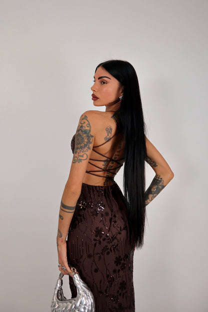 Abito Adeline - Marrone