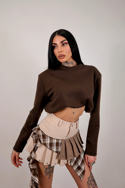 Panta gonna Tartan Greta - Beige