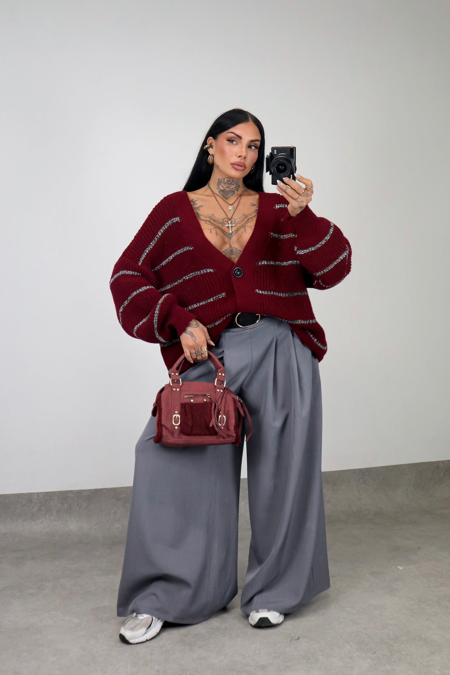 Cardigan over Brenda - Bordeaux