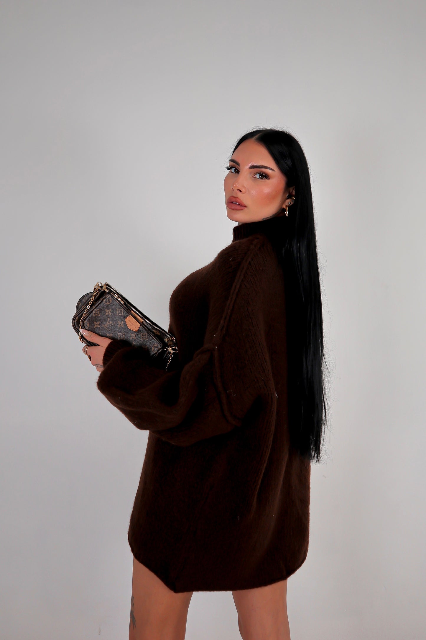 Maglione Maxi Ruby - Marrone