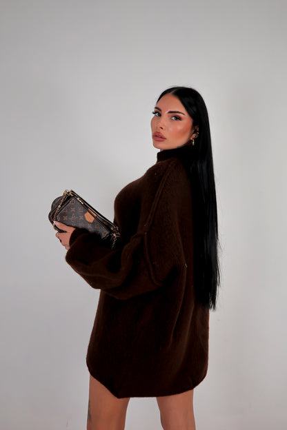 Maglione Maxi Ruby - Marrone