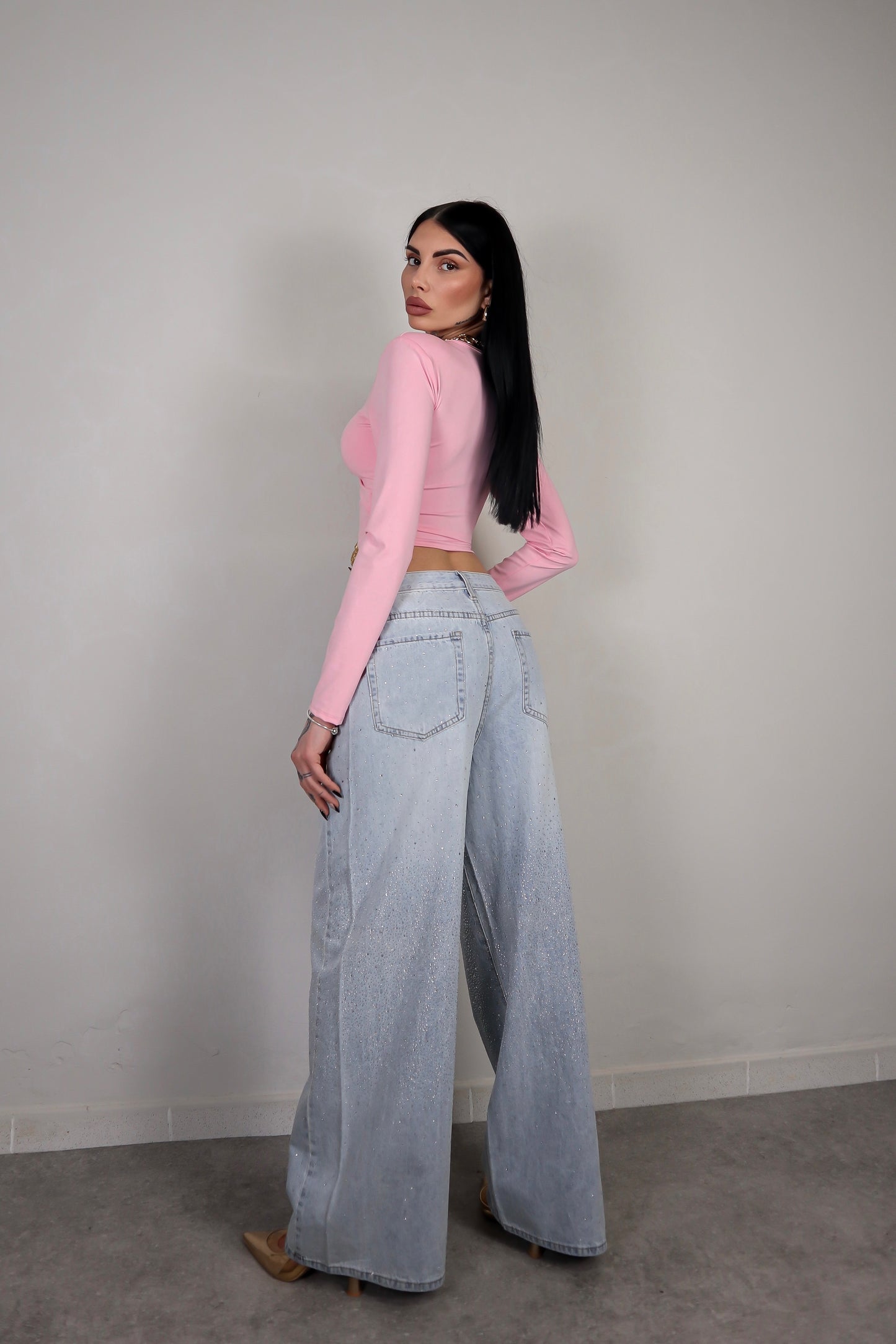 Maglia Crop Persia - Rosa