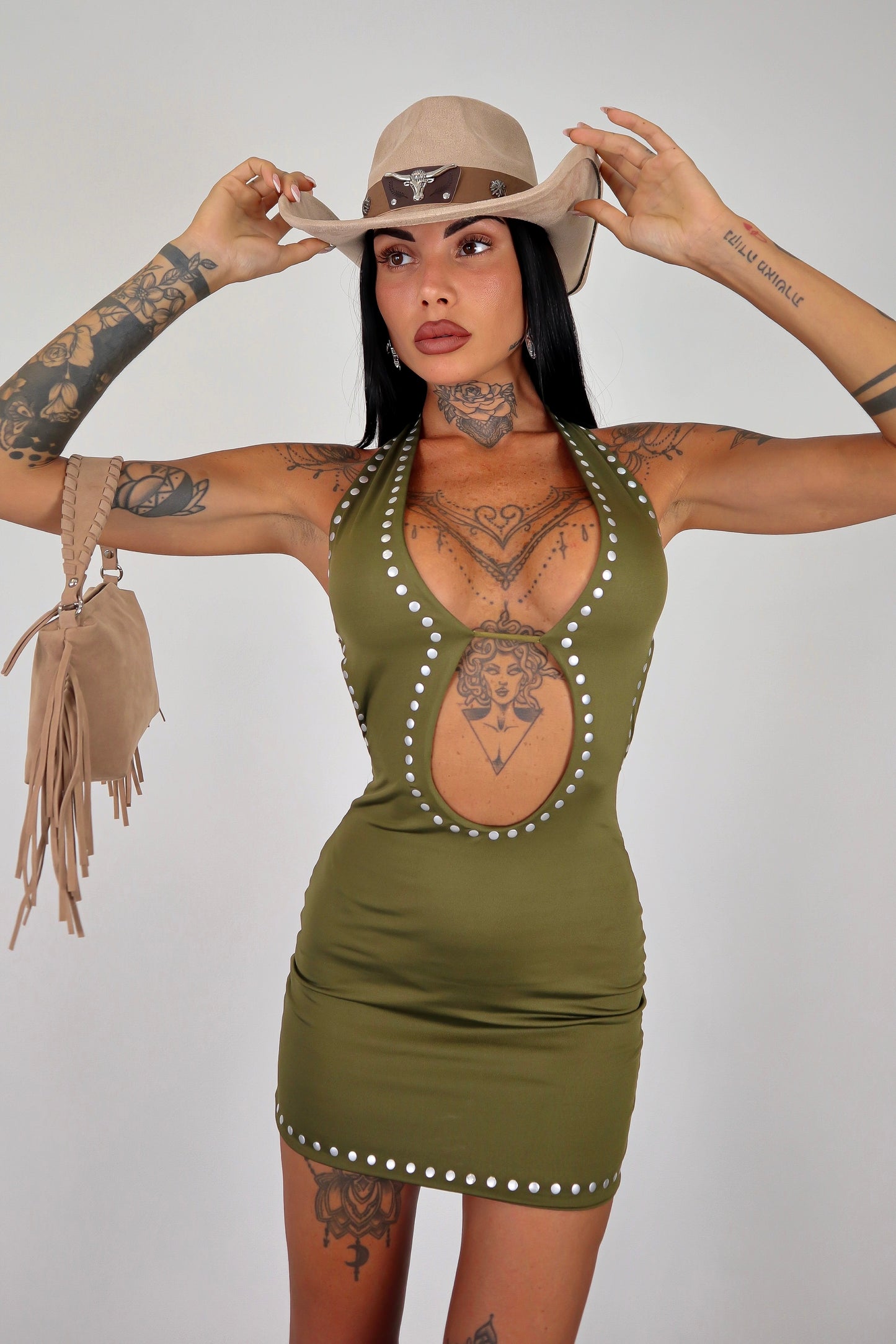Abito Megan - Verde militare