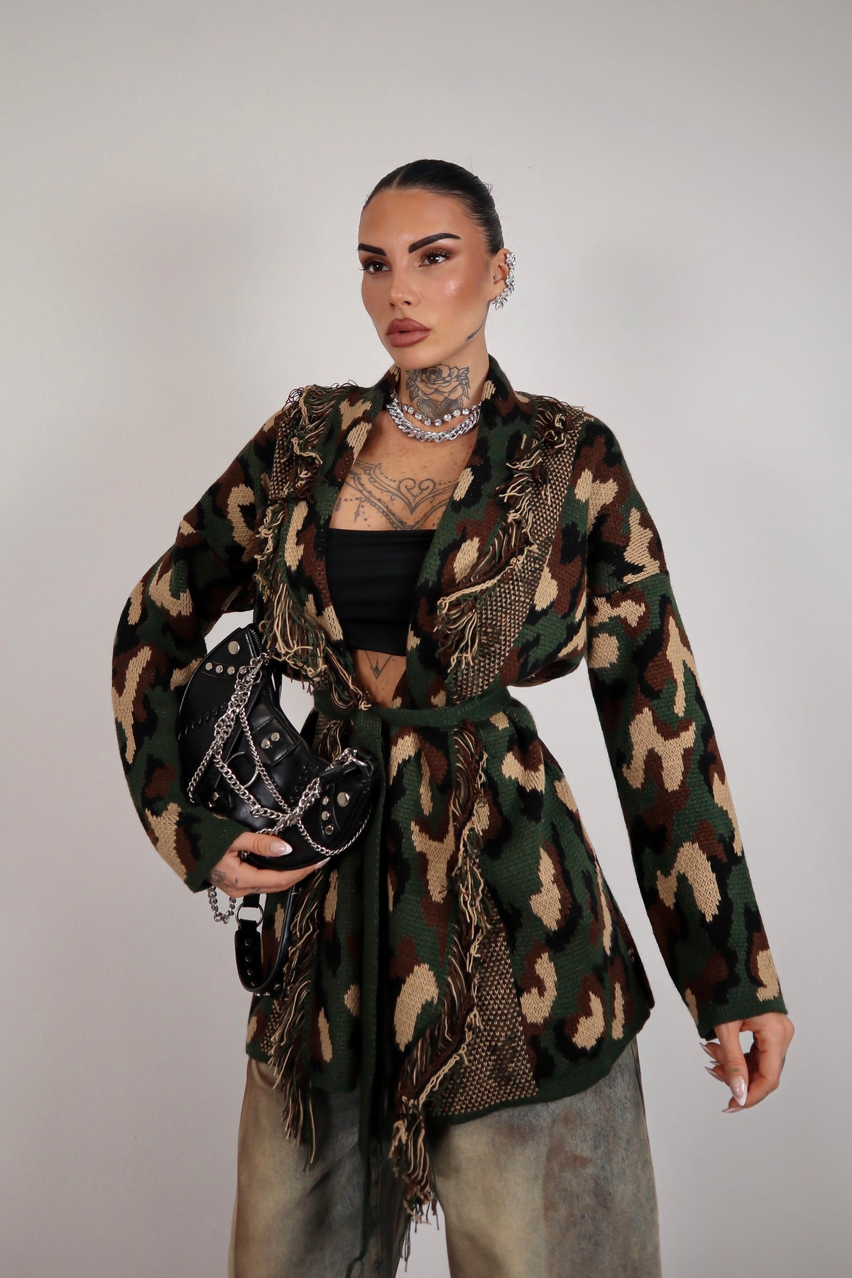 Cardigan Perù - Militare