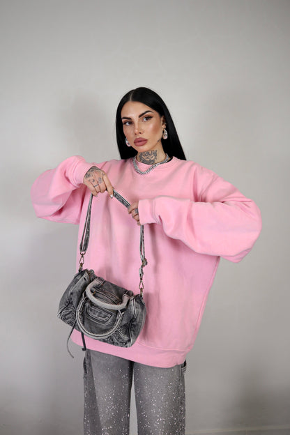 Borsa Denim City - Grigio fumo