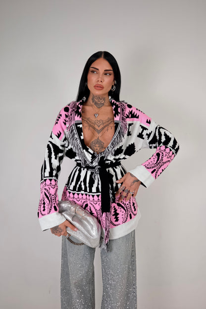 Cardigan Perù - Rosa