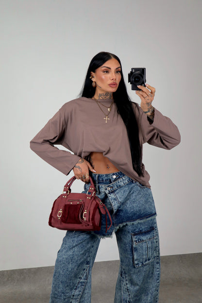 Maglia Long Sleeve - Marrone