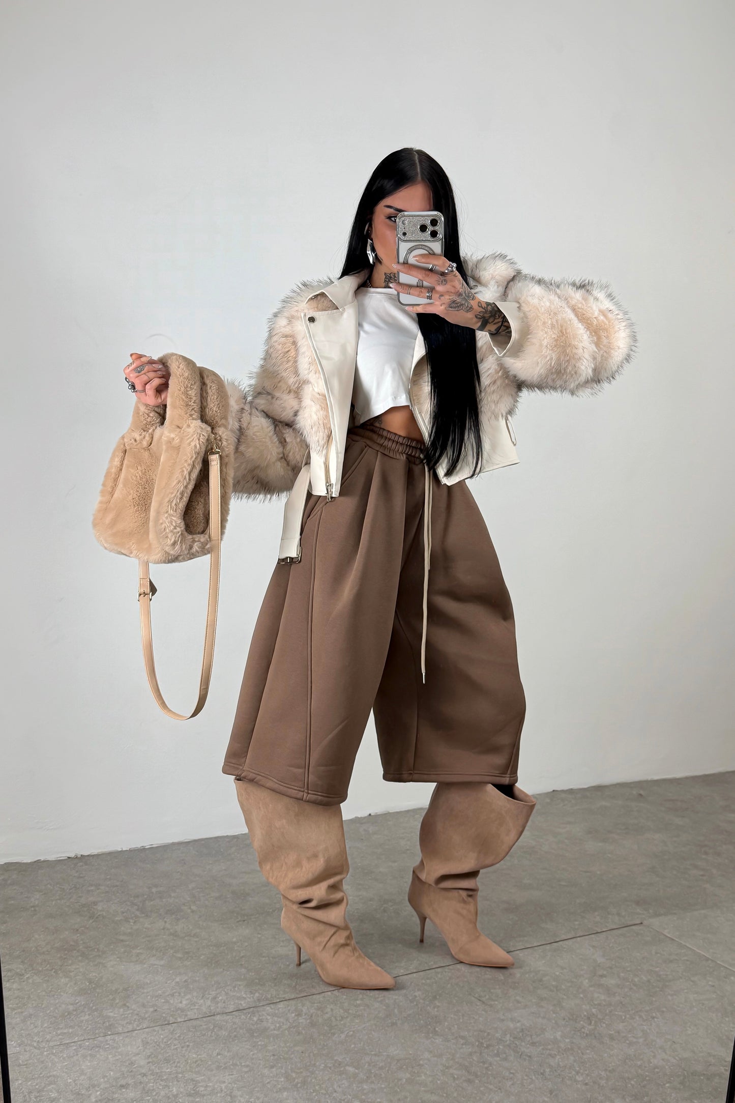Bermuda Tuta Baggy - Marrone
