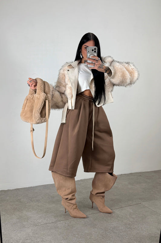 Bermuda Tuta Baggy - Marrone