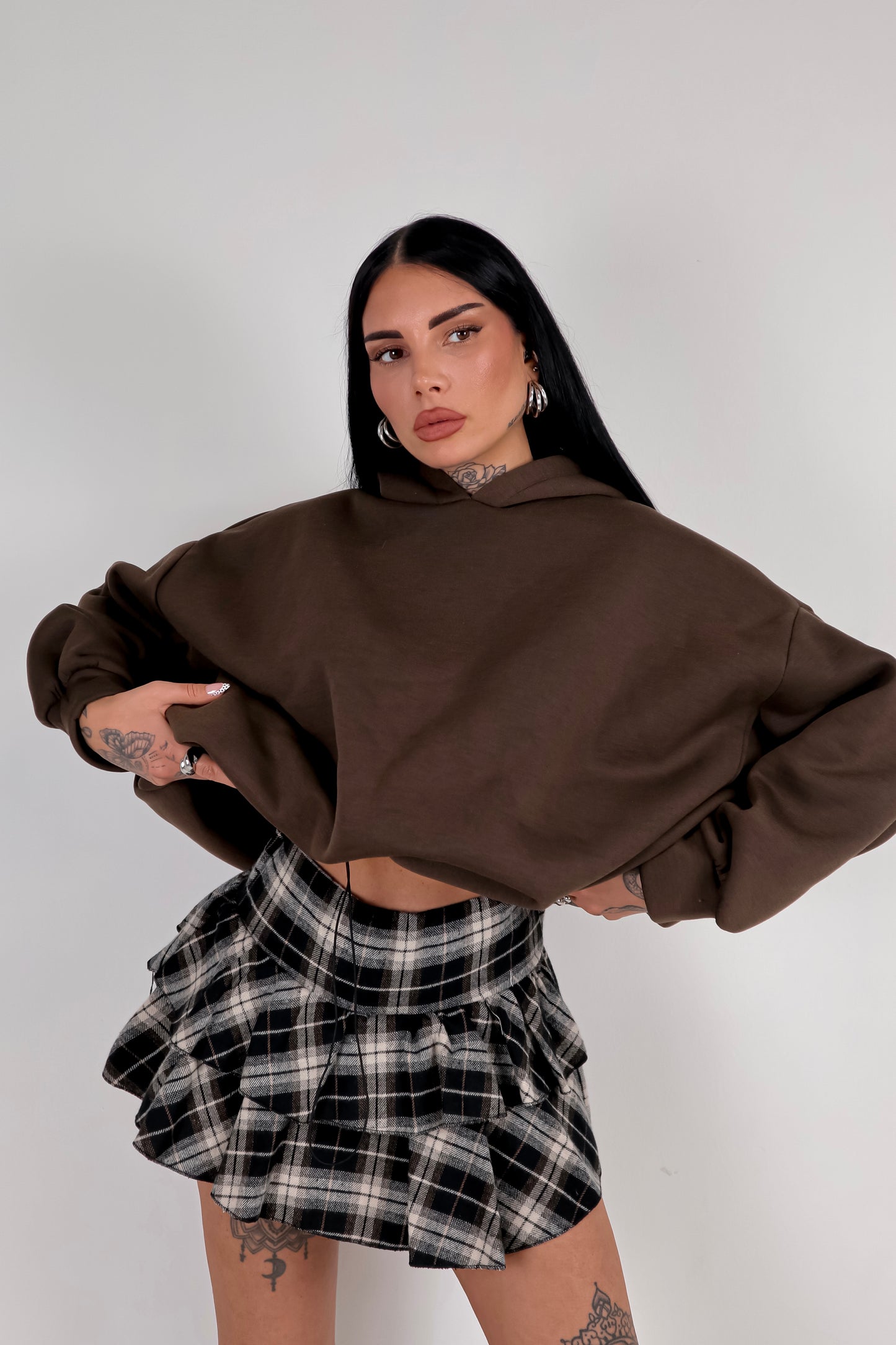 Panta Gonna Tartan Olivia