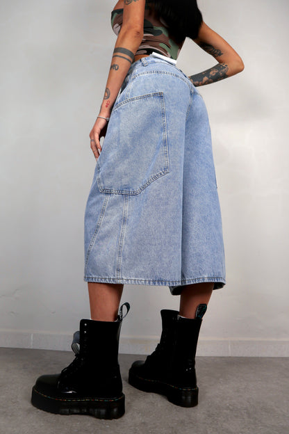 Bermuda Baggy - Denim Chiaro