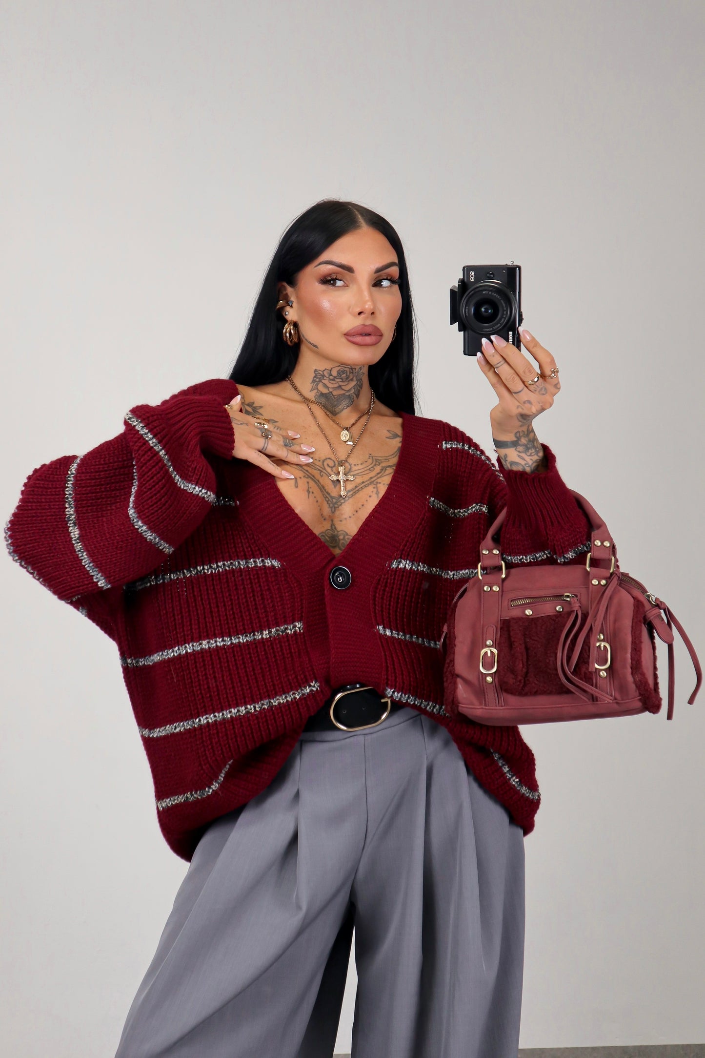Cardigan over Brenda - Bordeaux