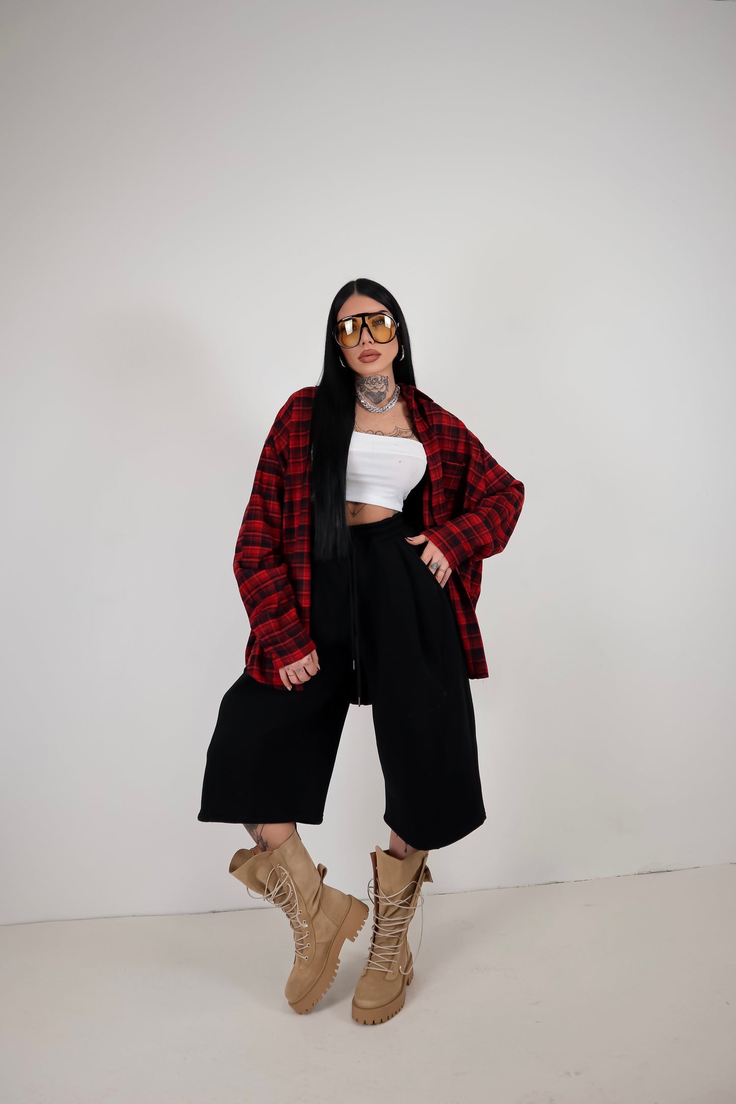 Bermuda Tuta Baggy - Nero