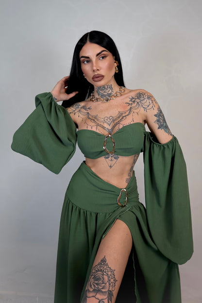 Completo Esmeralda - Verde Militare