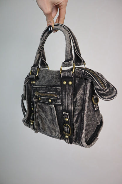 Borsa Denim City - Nero fumo