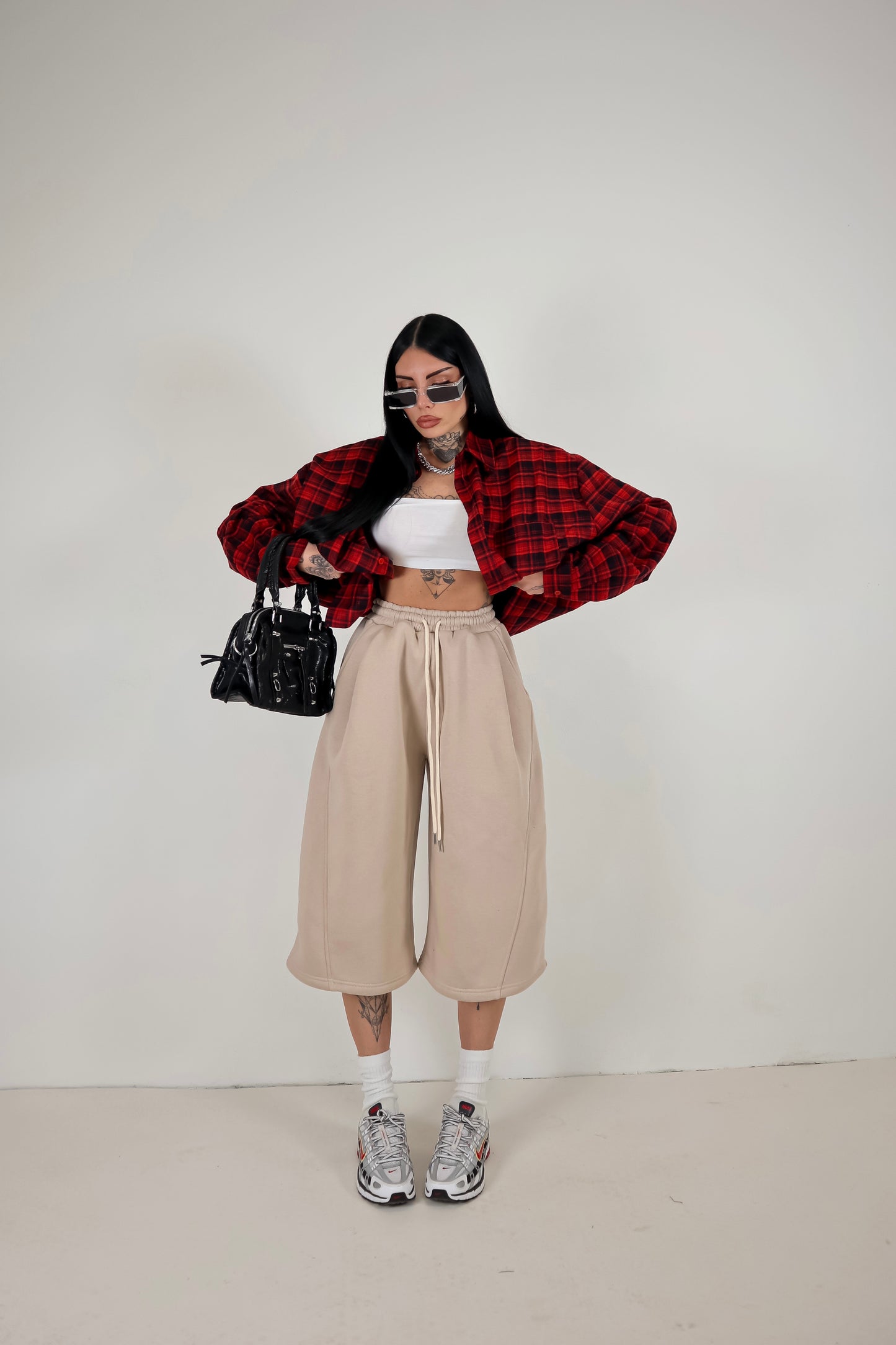 Bermuda Tuta Baggy - Beige