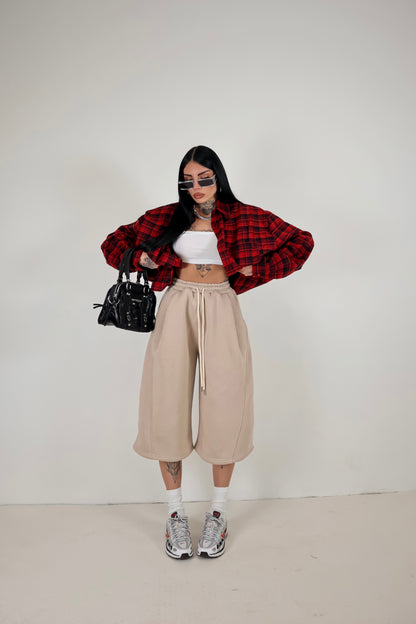 Bermuda Tuta Baggy - Beige