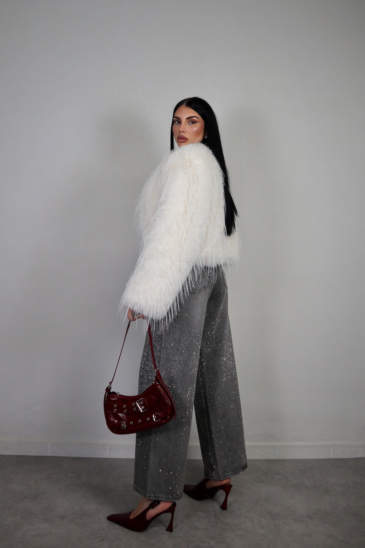 Pelliccia Fluffy - Bianco