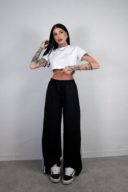 Pantalone Stripes - Nero
