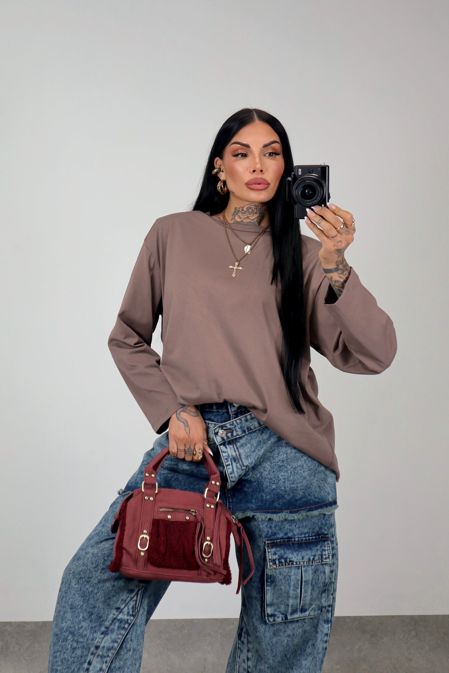 Maglia Long Sleeve - Marrone