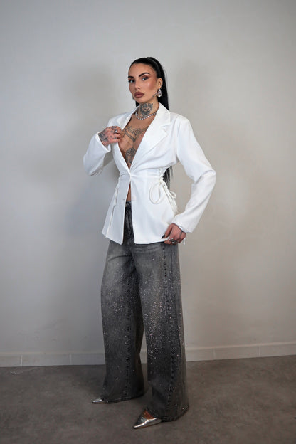 Blazer Stringhe - Bianco