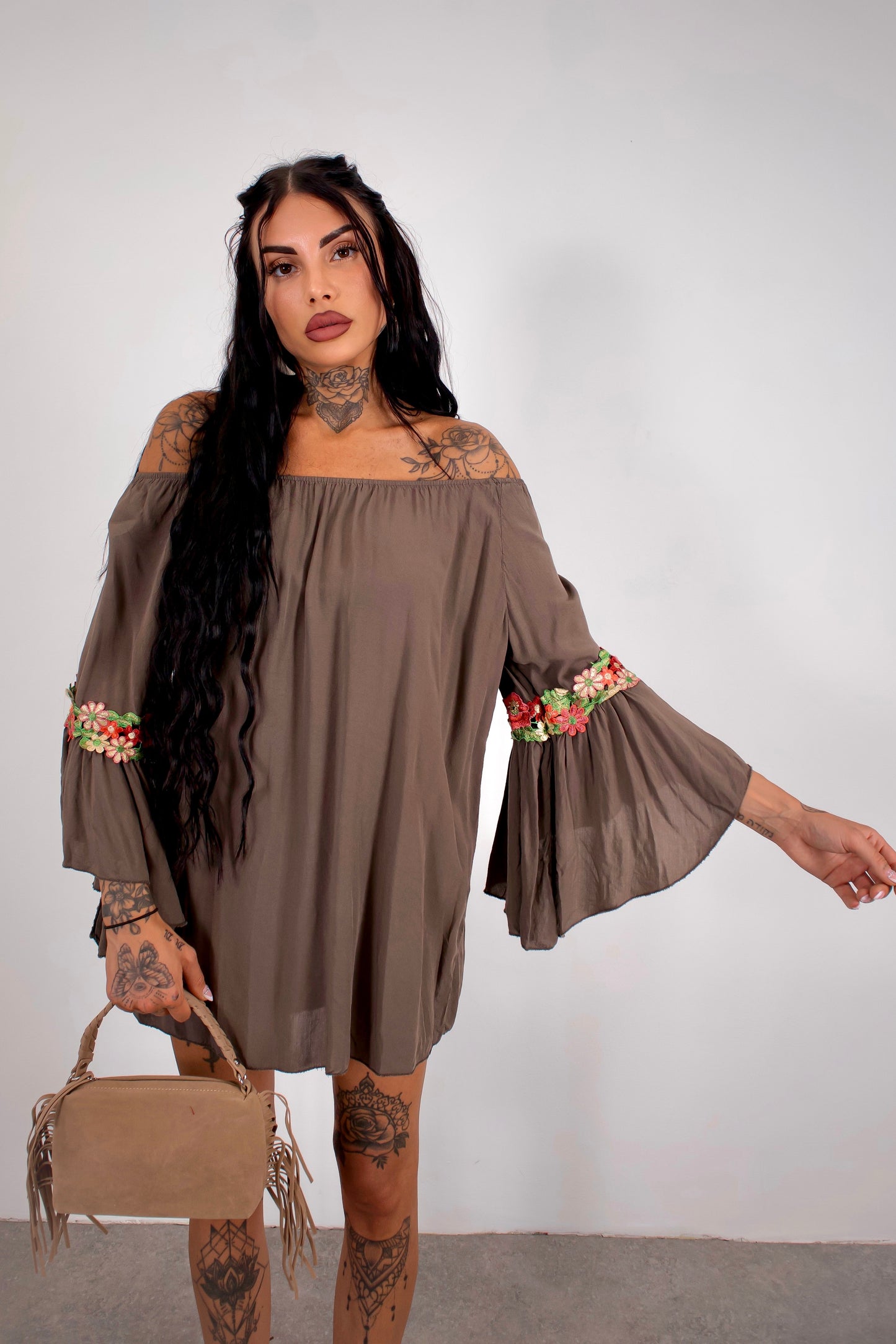 Blusa Violetta - Marrone