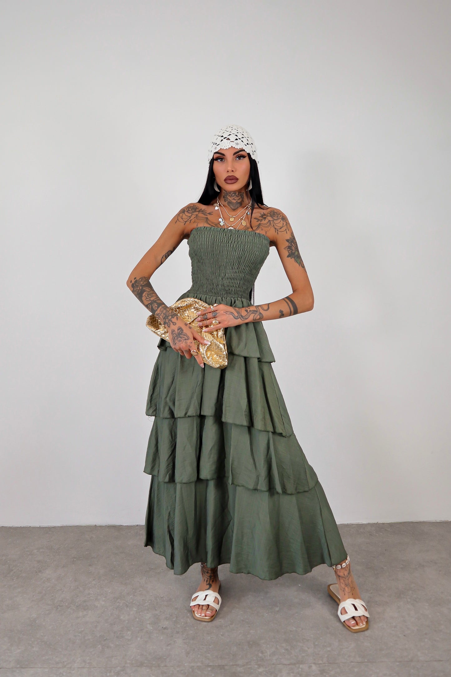 Abito / Gonna Nour - Verde militare