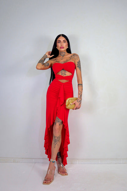 Abito Flamenco - Rosso