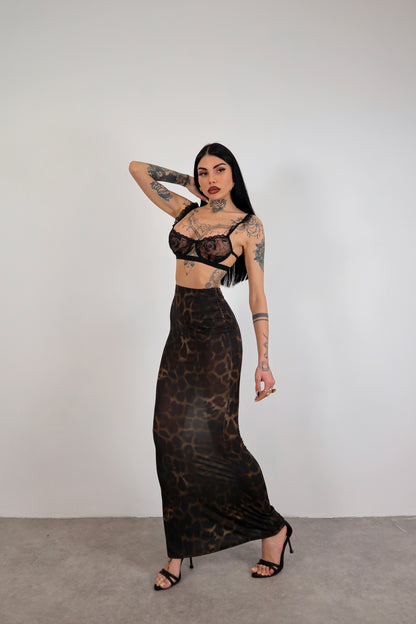 Gonna lunga Rasha - Leopardato