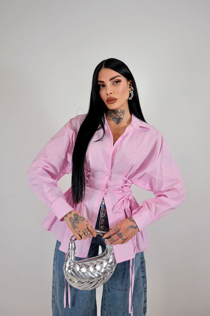 Camicia Stringhe - Rosa