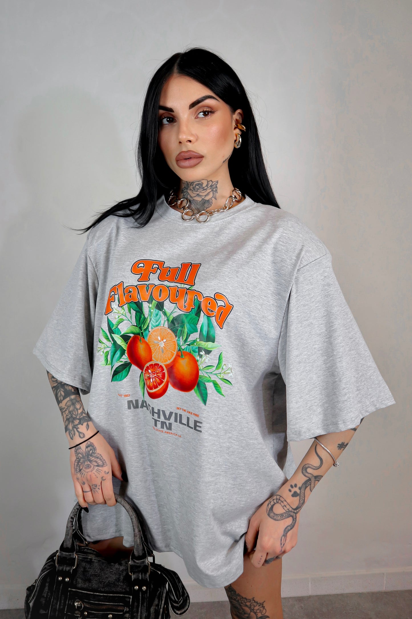 T-Shirt over Juice - Grigio