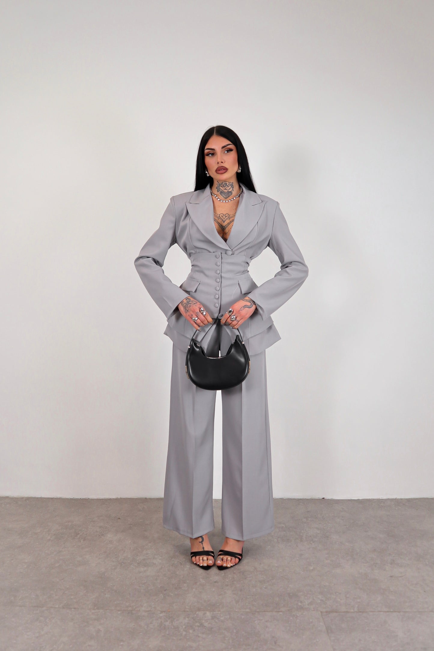 Tailleur Corsetto - Grigio chiaro