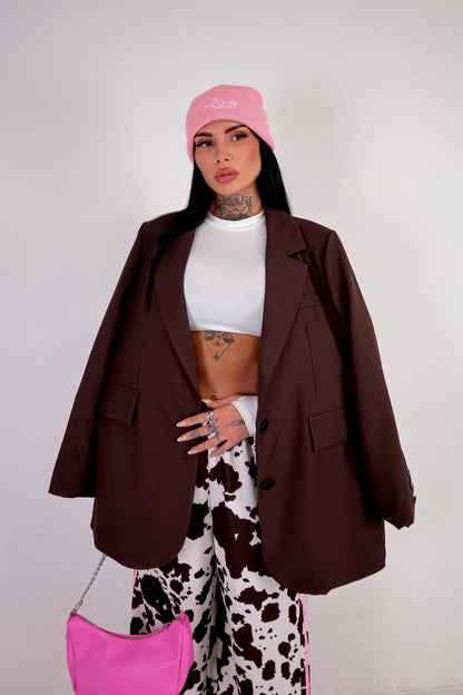 Blazer Maxi - Marrone