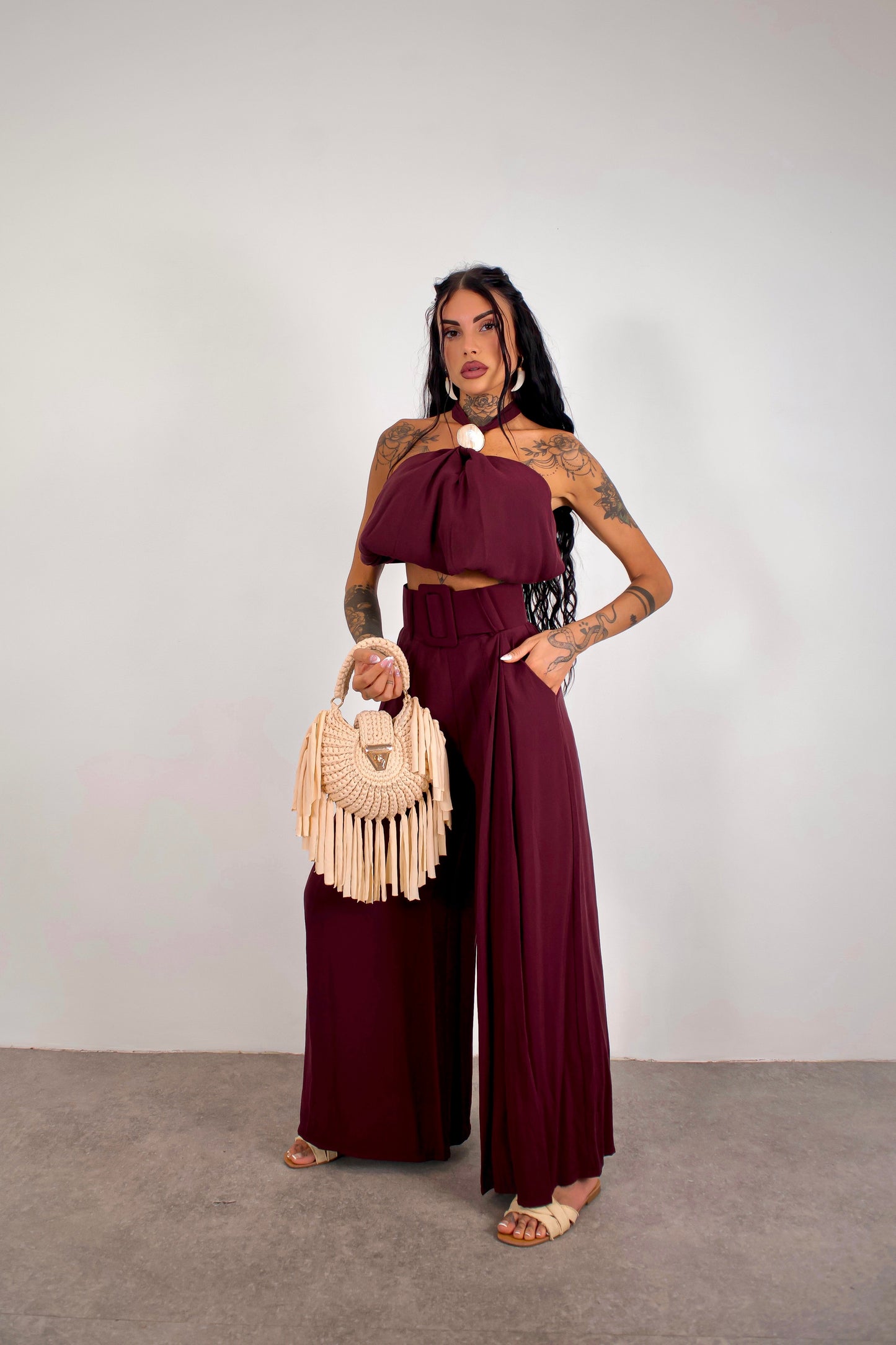 Completo Tasnim - Burgundy