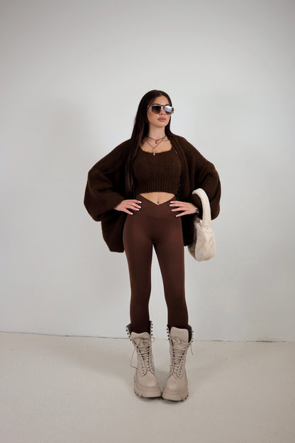 Set Cardigan Judy - Marrone