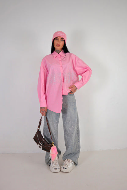 Camicia Strass - Rosa