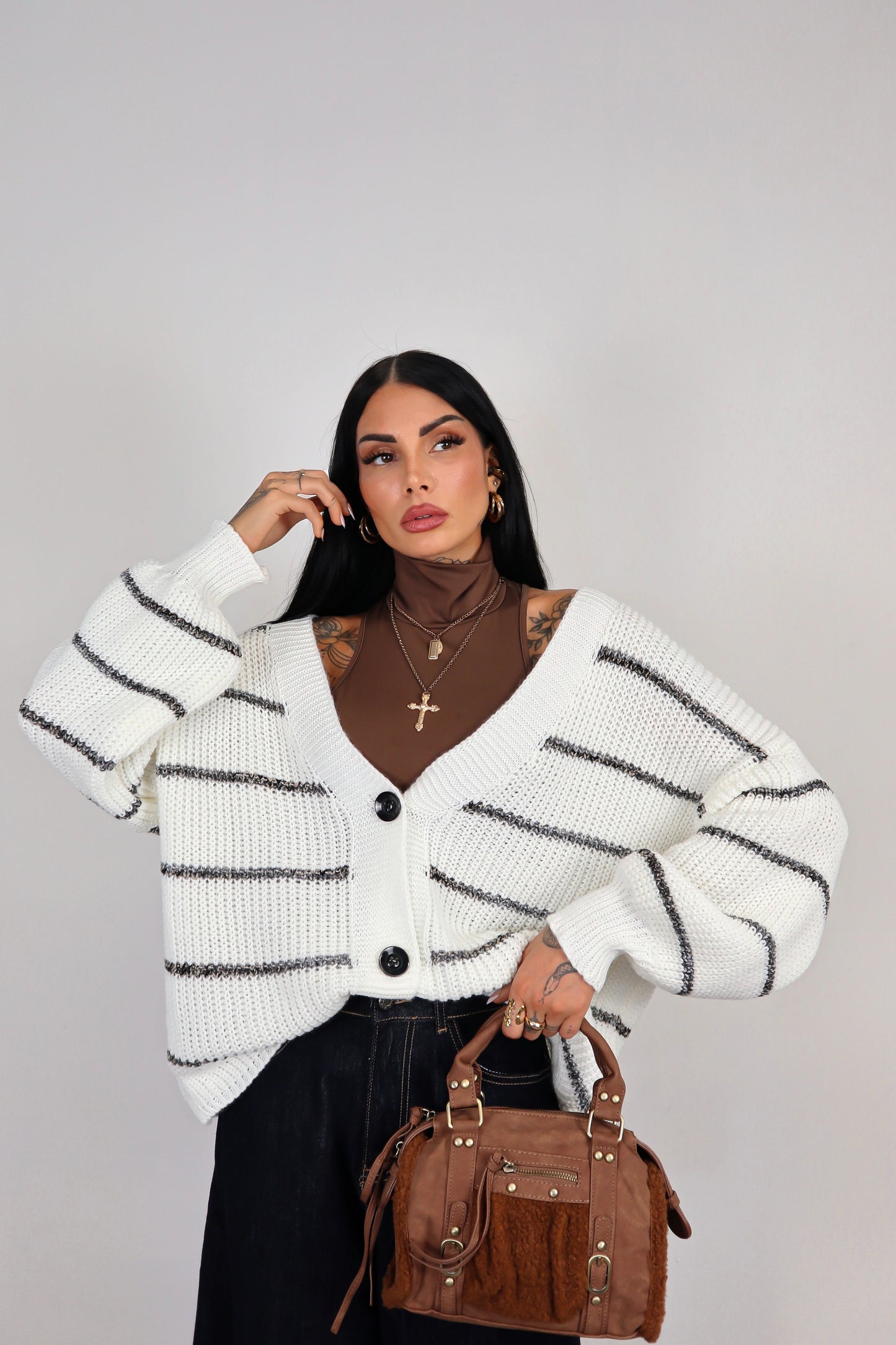 Cardigan over Brenda - Bianco