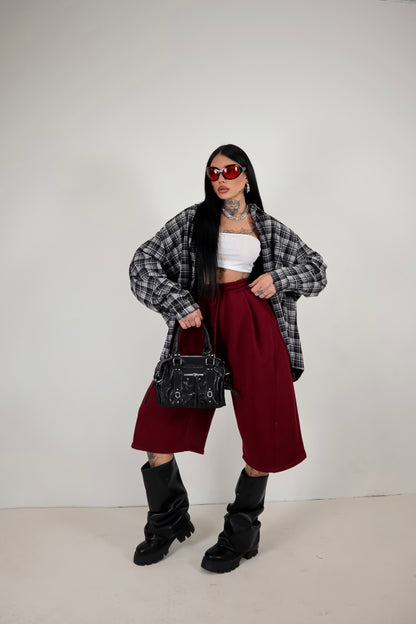 Bermuda Tuta Baggy - Bordeaux