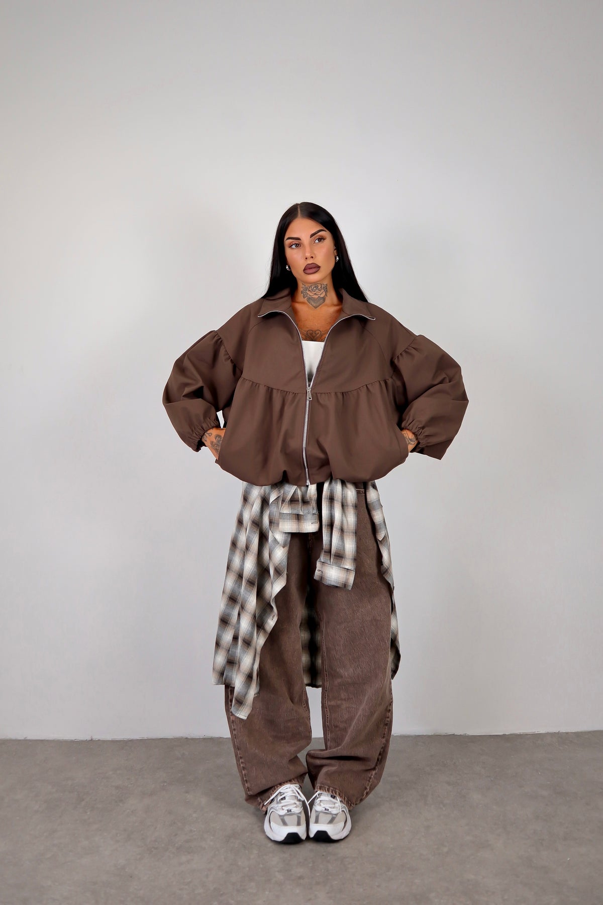 Bomber Balloon Justine - Marrone