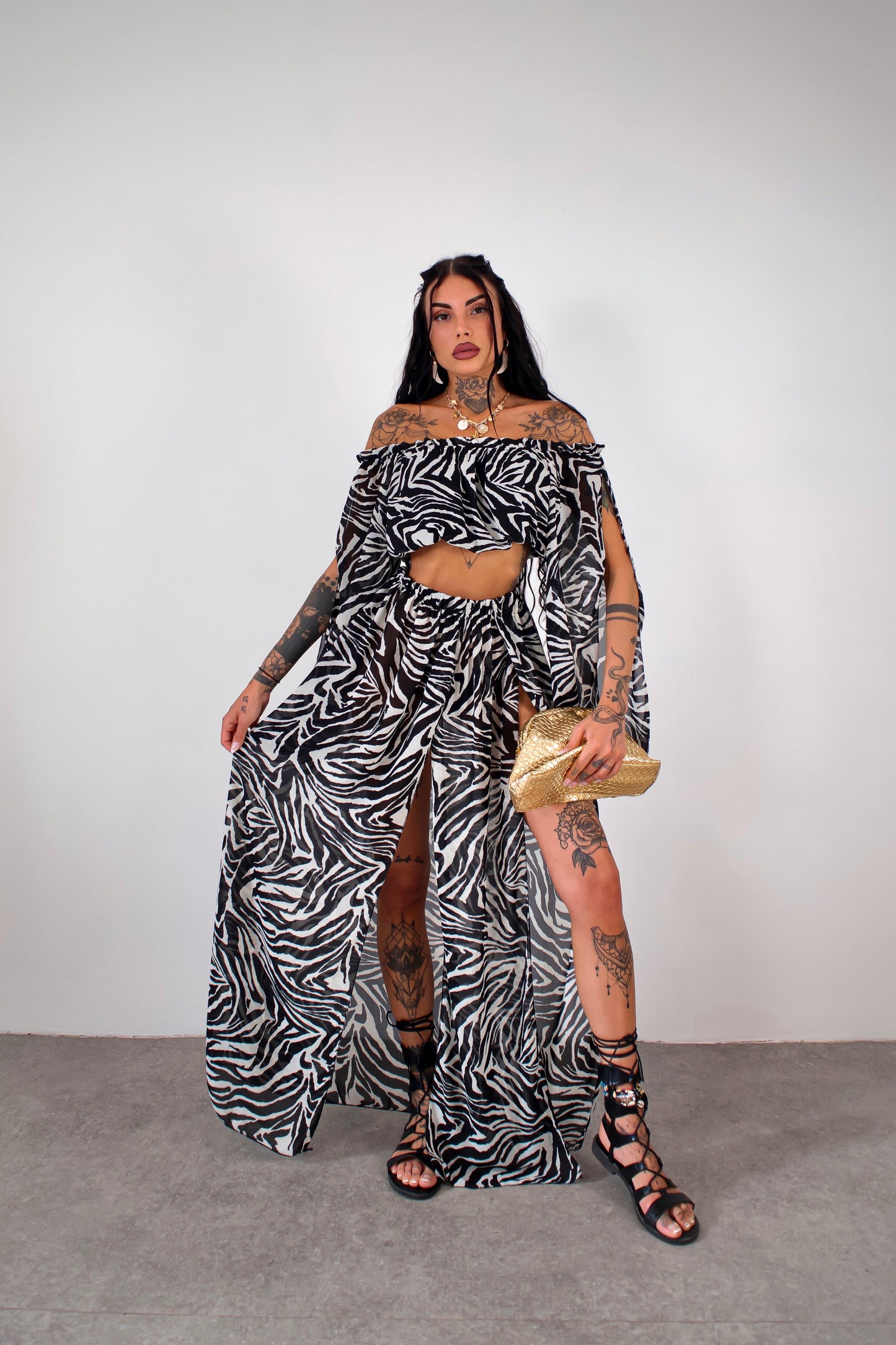 Completo copricostume Gotha - Zebrato