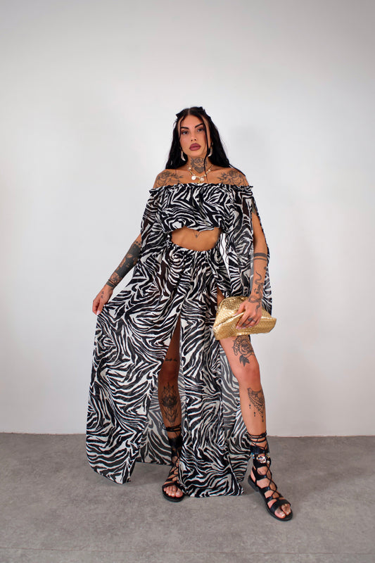 Completo copricostume Gotha - Zebrato