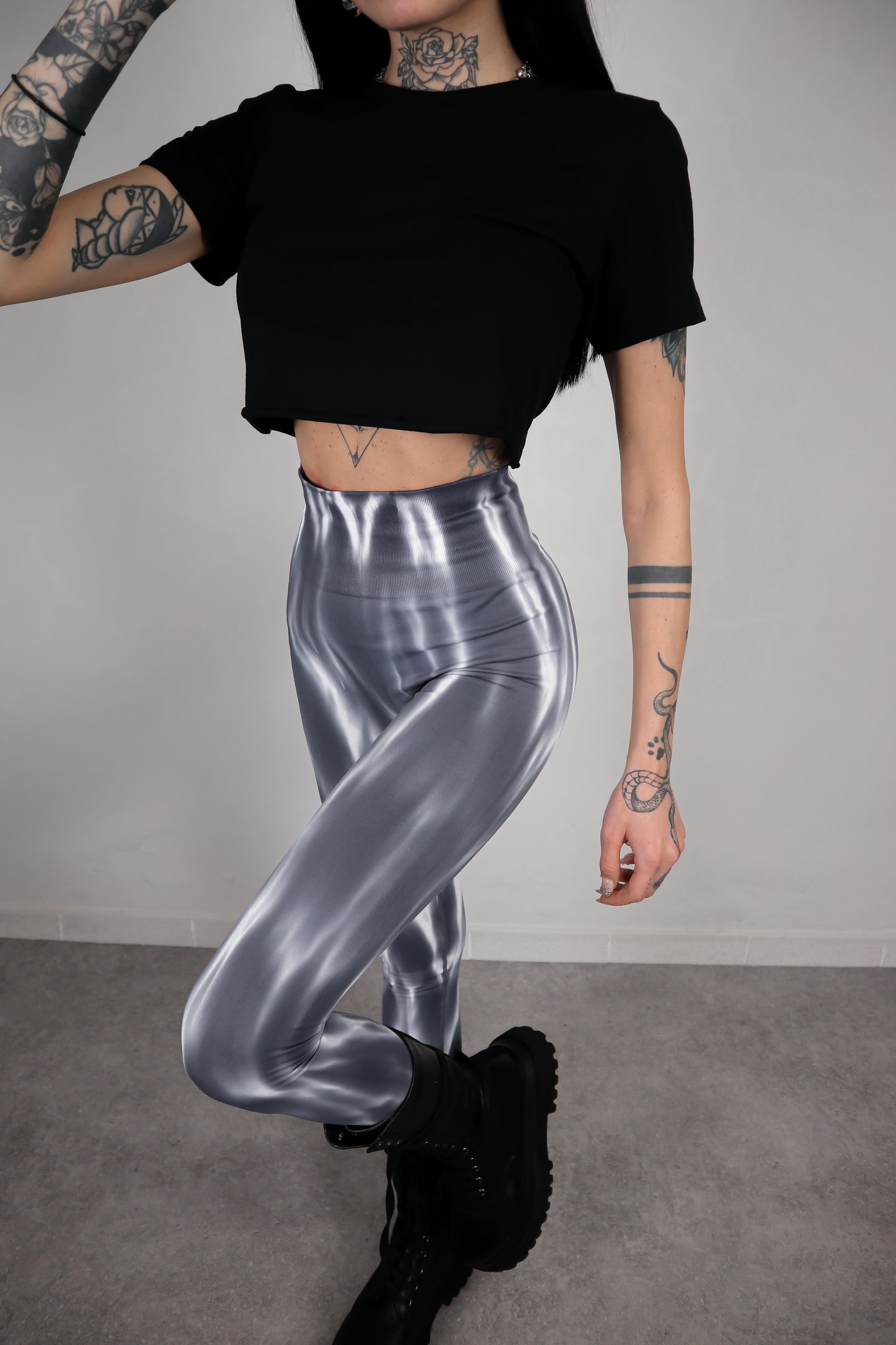 Leggins Tie Dye - Grigio
