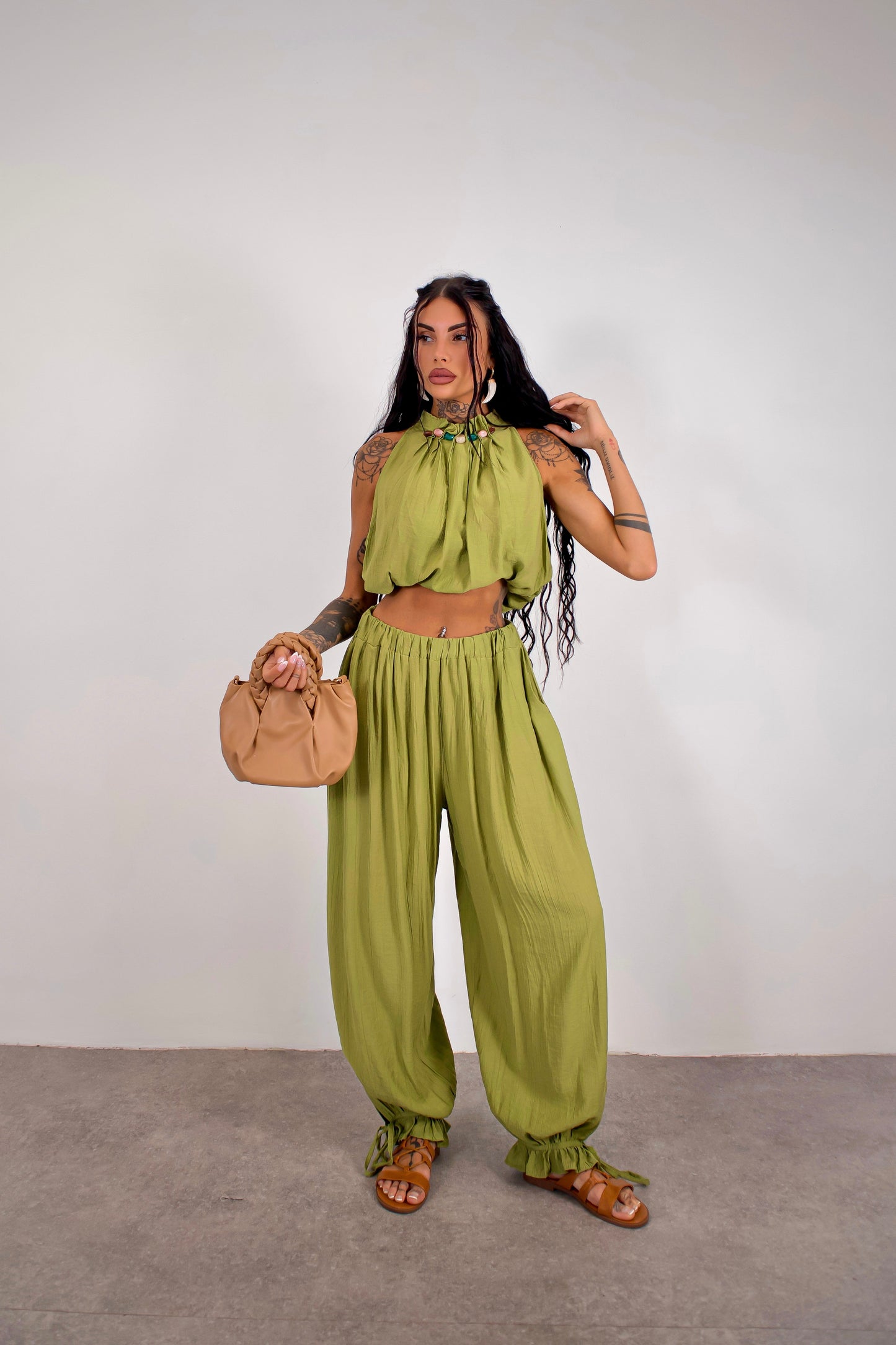 Completo Zainab - Verde pistacchio